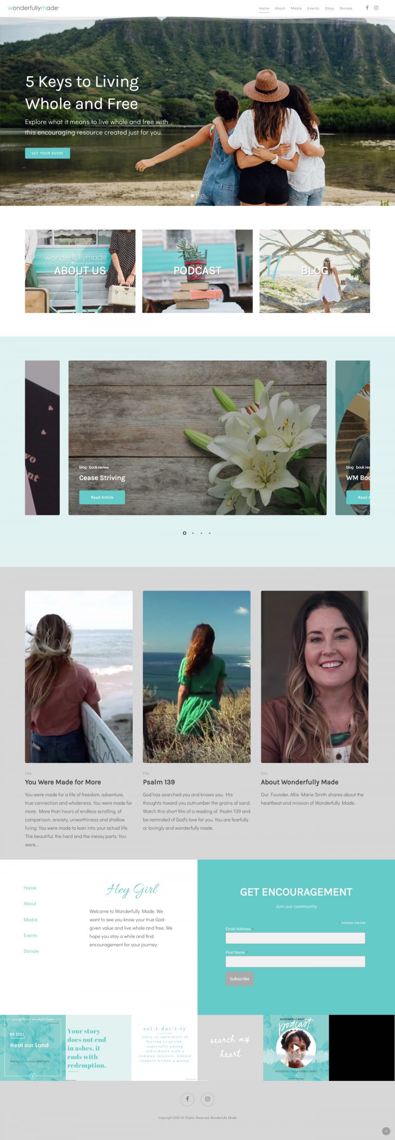 WonderfullyMade Mockup of homepage