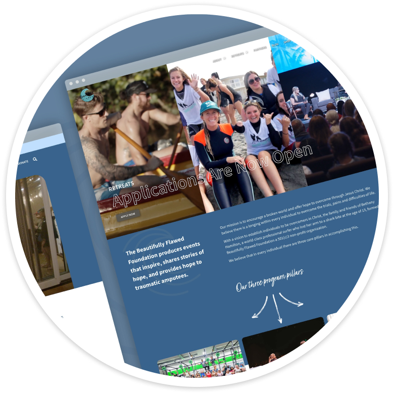 screenshot of web design mockup